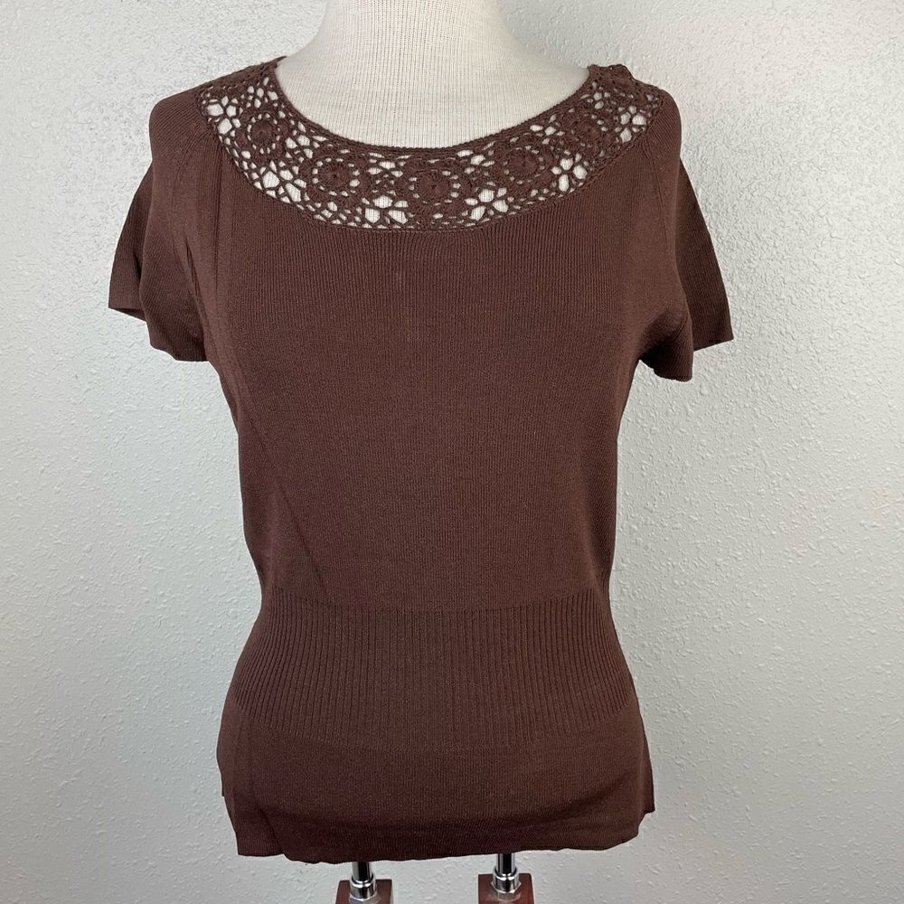 EUC Sag Harbor Womens Knit Dress Top Size M